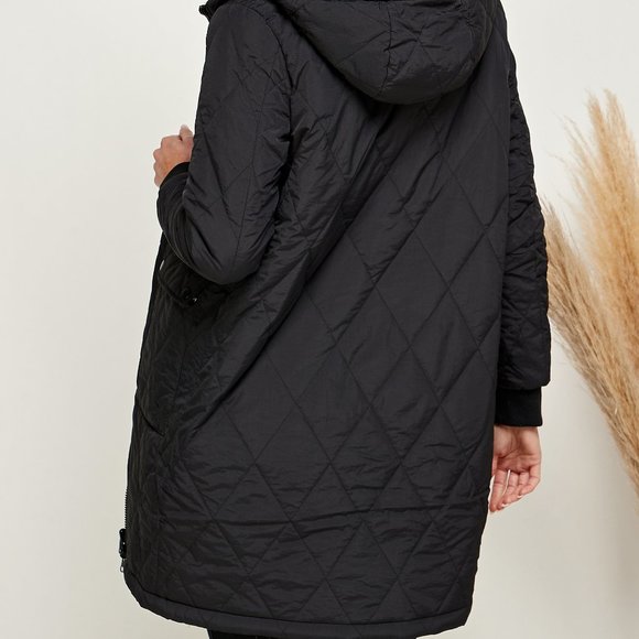 Reversible Shera Jacket, Parka Jacket with Drawstring Detail - Picture 3 of 15